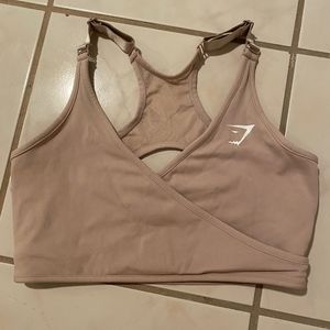Gymshark Elite Sport Bra in TAUPE